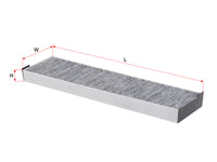 Cabin Air Filter (Element)၊ SAKURA၊ 22665802၊ CAC-6514၊ SATURN (123846)