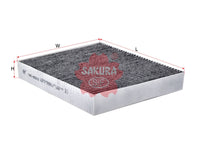 ไส้กรองอากาศห้องโดยสาร(Element) SAKURA, 13503675, CAC-65210, CHEVROLET (122944)