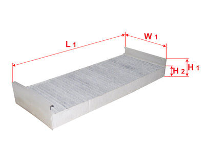 SAKURA,, Cabin Air Filter (Element), 81.61910-0033, CAC-68020, MAN