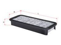ไส้กรองอากาศห้องโดยสาร(Element), SAKURA, TA043-71600, CAC-88030, KUBOTA (125571)