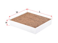 SAKURA,, Cabin Air Filter (Element), V30-31-1047, CAV-1002, MITSUBISHI
