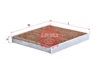 SAKURA,, Cabin Air Filter (Element), 88568-02030, CAV-1106, TOYOTA
