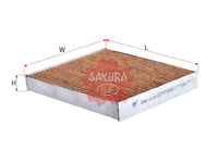 SAKURA,, Cabin Air Filter (Element), 87139-YZZ08, CAV-1114, TOYOTA