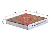 SAKURA,, Cabin Air Filter (Element), 95860-62J00-A00, CAV-1402, MAZDA
