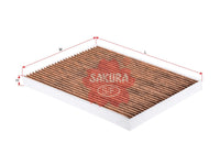 ไส้กรองอากาศห้องโดยสาร(Element), SAKURA, 95861-64J01, CAV-14050, SUZUKI (123830)