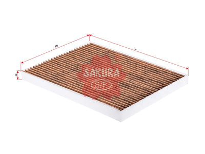 SAKURA,, Cabin Air Filter (Element), 95861-64J01, CAV-14050, SUZUKI
