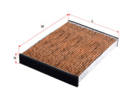 Cabin Air Filter (ဒြပ်စင်)၊ SAKURA၊ 88880-22030၊ CAV-16150၊ LEXUS (124227)