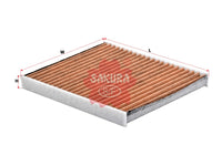 SAKURA,, Cabin Air Filter (Element), TD86-61-P11, CAV-17120, MAZDA