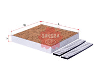 SAKURA,, Cabin Air Filter (Element), 7B0 819 644, CAV-1801, MITSUBISHI