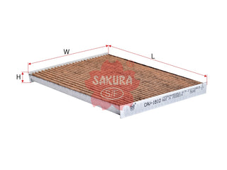 Cabin Air Filter (ဒြပ်စင်)၊ SAKURA၊ 27277-EN025၊ CAV-1810၊ NISSAN (123906)