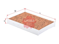 SAKURA,, Cabin Air Filter (Element), 27277-1KA4A, CAV-18200, NISSAN