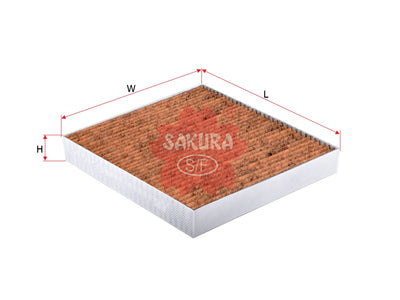 SAKURA,, Cabin Air Filter (Element), 1354 953, CAV-19160, VOLVO