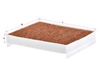 SAKURA,, Cabin Air Filter (Element), FR3Z-19N619-A, CAV-19280, FORD
