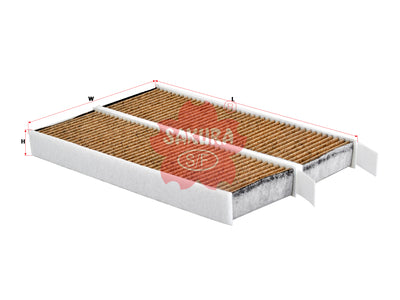 SAKURA,, Cabin Air Filter (Element), 647993, CAV-21110-S, CITROEN