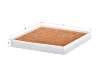 Cabin Air Filter (ဒြပ်စင်)၊ SAKURA၊ 97133-D1000၊ CAV-28380၊ HYUNDAI (125874)