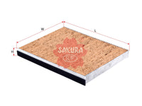 SAKURA,, Cabin Air Filter (Element), 19334656, CAV-31060, PORSCHE