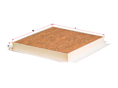 SAKURA,, Cabin Air Filter (Element), 10193400, CAV-89140, SAIC