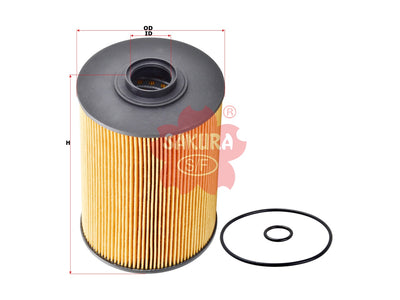 SAKURA,, Fuel Filter (Element), KM005031, EF-10090, FUSO