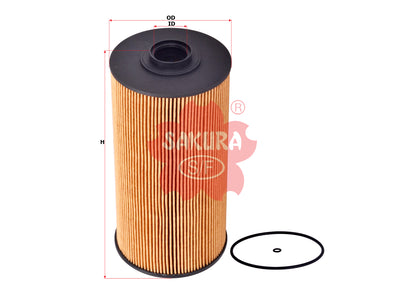 SAKURA,, Fuel Filter (Element), KM005035, EF-10100, FUSO
