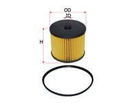 SAKURA,, Fuel Filter (Element), 15412-86CT1, EF-14030, SUZUKI