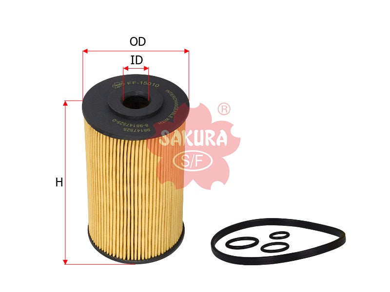 SAKURA,, Fuel Filter (Element), 8-98147525-0, EF-15010, ISUZU