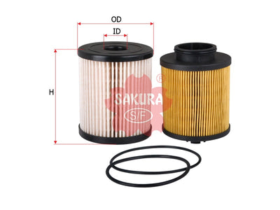 ဆီ/ရေ ပိုင်းခြားခြင်း (ဒြပ်စင်)၊ SAKURA၊ 8C3Z-9N184-C၊ EF-19050-S၊ FORD (126736)