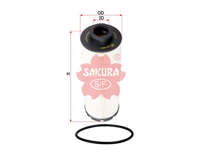 SAKURA,, Fuel Filter (Element), 51.12503.0042, EF-6801, STEYR DAIMLER PUCH