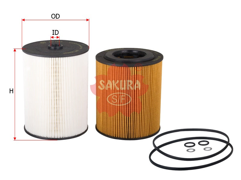 SAKURA,, Oil Filter (Element), ME 356701, EO-1004-S, FUSO