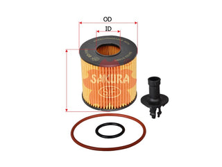 SAKURA,, Oil Filter (Element), 04152-31090, EO-1101, LEXUS