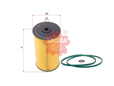 SAKURA,, Oil Filter (Element), 15607-LCD70, EO-1302, HINO