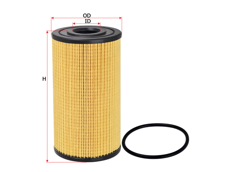 SAKURA,, Oil Filter (Element), 15601-EV030, EO-13060, HINO