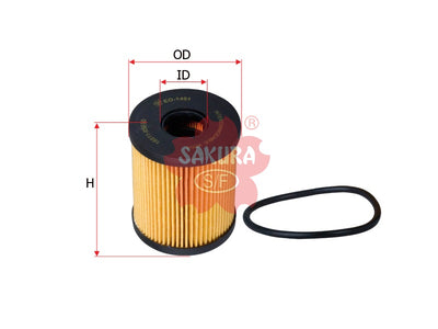 SAKURA,, Oil Filter (Element), 73500049, EO-1401, VAUXHALL