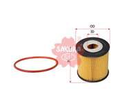 กรองน้ำมันเครื่อง(ไส้กรอง) SAKURA, AY110-NS001, EO-1802, NISSAN (125086)