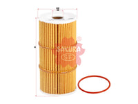 กรองน้ำมันเครื่อง(ไส้กรอง) SAKURA, 93168068, EO-18060, MERCEDES-BENZ (124787)