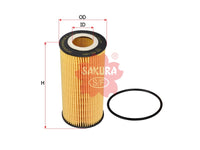 SAKURA,, Oil Filter (Element), 3C3Z-6731-AA, EO-1901, FORD
