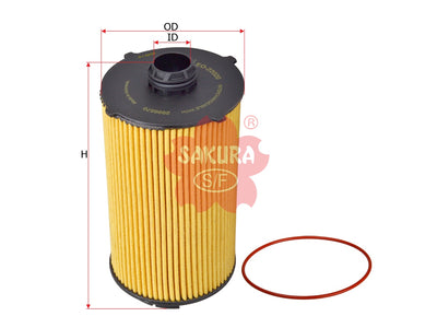 SAKURA,, Oil Filter (Element), 2996570, EO-22020, IVECO