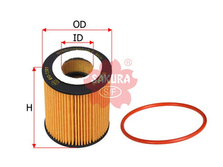 SAKURA,, Oil Filter (Element), 9192426, EO-2301, VAUXHALL