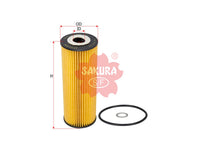 SAKURA,, Oil Filter (Element), A104 180 0109, EO-2624, MERCEDES-BENZ
