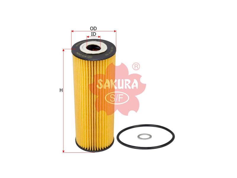 SAKURA,, Oil Filter (Element), A104 180 0109, EO-2624, MERCEDES-BENZ