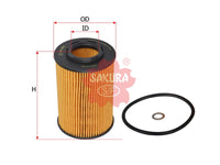 SAKURA,, Oil Filter (Element), 26320-27400, EO-2805, KIA