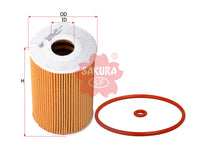 SAKURA,, Oil Filter (Element), 26311-52001, EO-28090, HYUNDAI