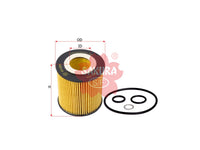 SAKURA,, Oil Filter (Element), 11 42 7 508 969, EO-3005, BMW