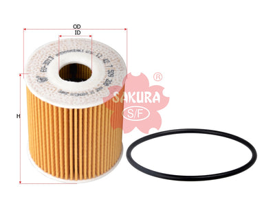 SAKURA,, Oil Filter (Element), 11 42 7 509 208, EO-3013, MINI