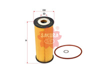 กรองน้ำมันเครื่อง(ไส้กรอง) SAKURA, 74 115 562, EO-3101, VOLKSWAGEN (123547)