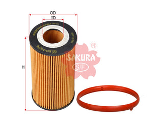 SAKURA,, Oil Filter (Element), 06D 115 562, EO-31070, VOLKSWAGEN