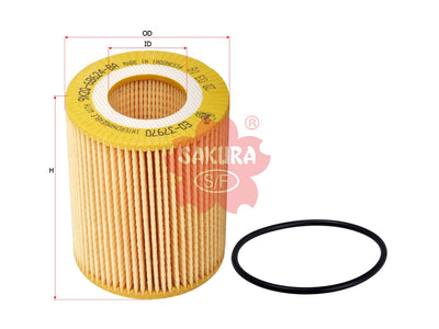 SAKURA,, Oil Filter (Element), 1109 AV, EO-37970, LAND ROVER