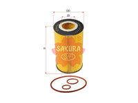 SAKURA,, Oil Filter (Element), 2602620C1, EO-54010, MWM