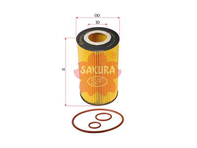 SAKURA,, Oil Filter (Element), 2602620C1, EO-54010, MWM