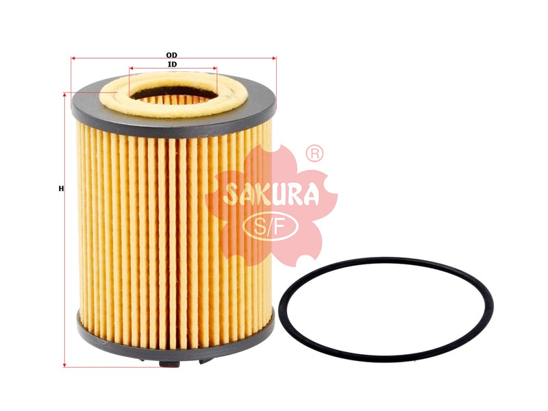 SAKURA,, Oil Filter (Element), 9192425, EO-6504, HOLDEN