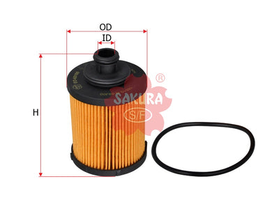 SAKURA,, Oil Filter (Element), 16510-M86J20-000), EO-65100, SUZUKI